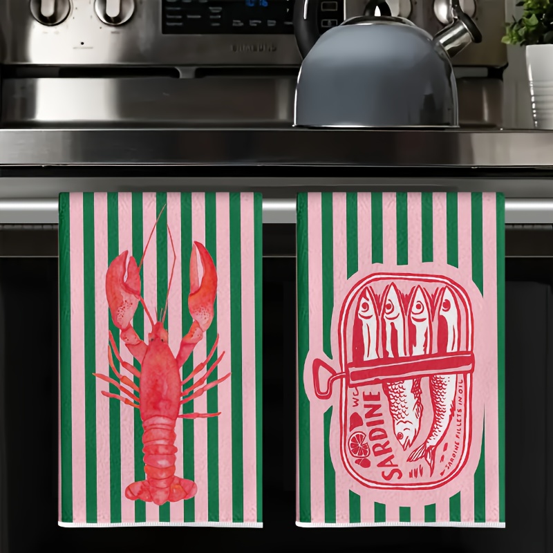 Set di 2 strofinacci da cucina - Home Cooking Cookbook recensione e prezzo