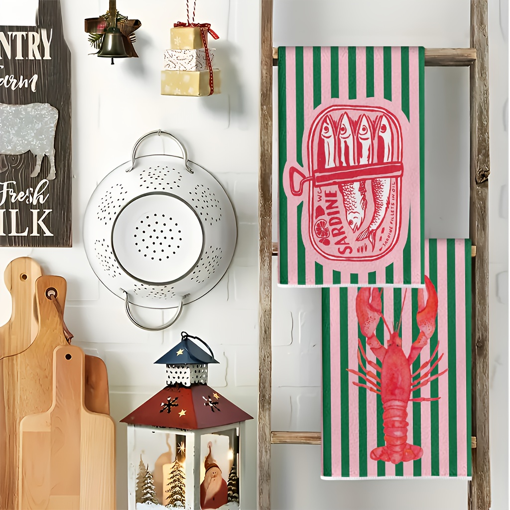 Set di 2 strofinacci da cucina - Home Cooking Cookbook recensione e prezzo